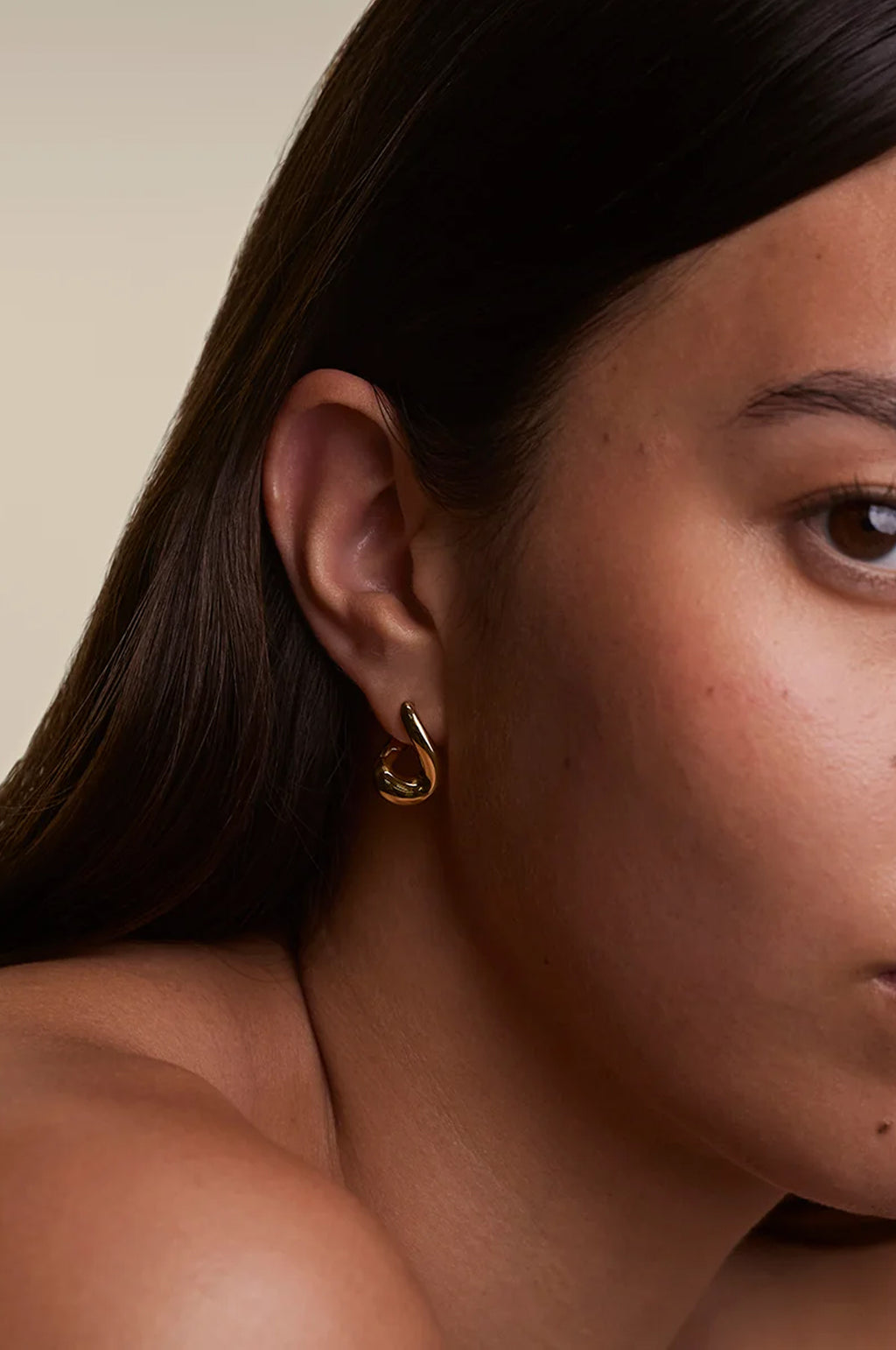 Molten Hoops in Gold