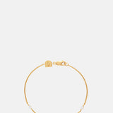 Astrid & Miyu Navette Crystal Bracelet in Gold.