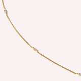 Cosmic Star Charm Necklace in Gold
