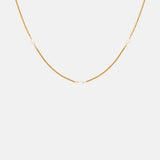Astrid & Miyu Navette Crystal Necklace in Gold.