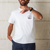 Fishing Boat Tee Short Sleeve White