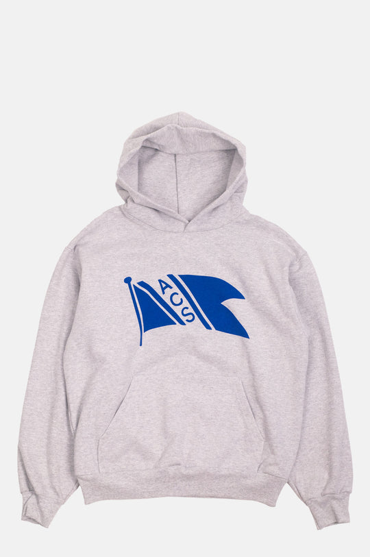 Flag Hoodie Grey