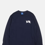 Atlantic Coastal Supplies Flag Tee Long Sleeve Navy.