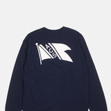 Flag Tee Long Sleeve Navy