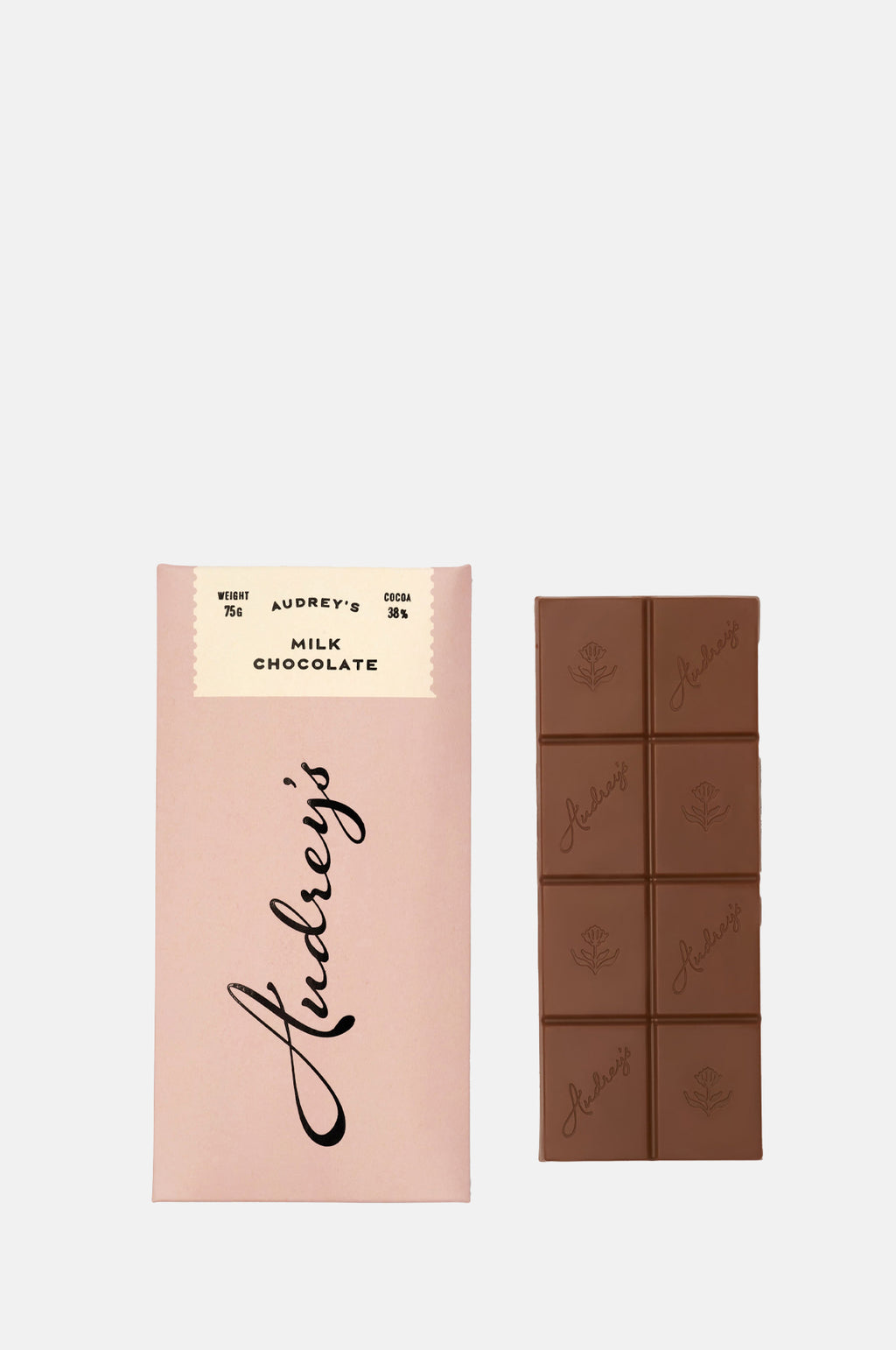 Audreys Chocolates Milk 38% Bar.
