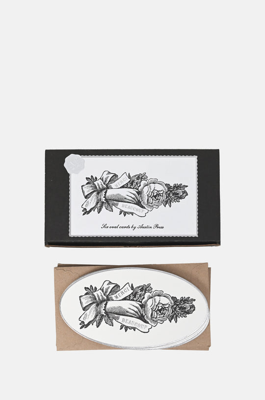 Oval Merci Letterpress Set