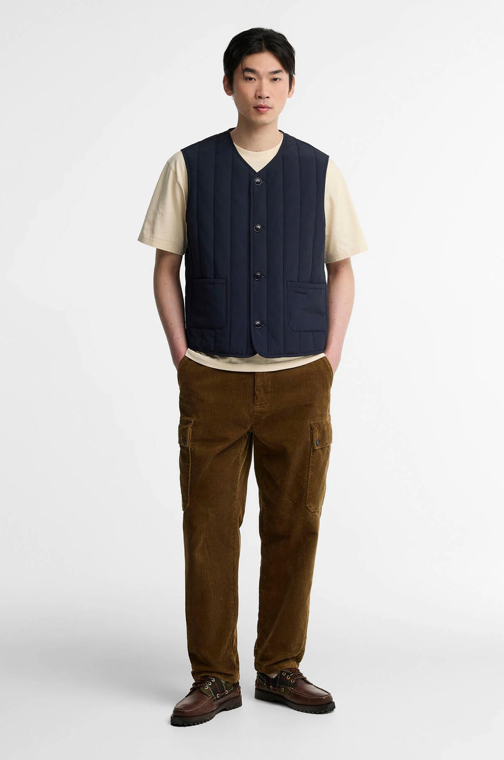 Leonard OS Cord Cargo Trouser Sepia