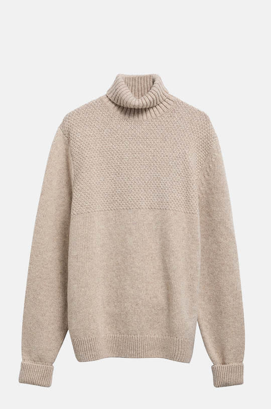 Northcliffe Submariner Roll Neck Jumper Fog