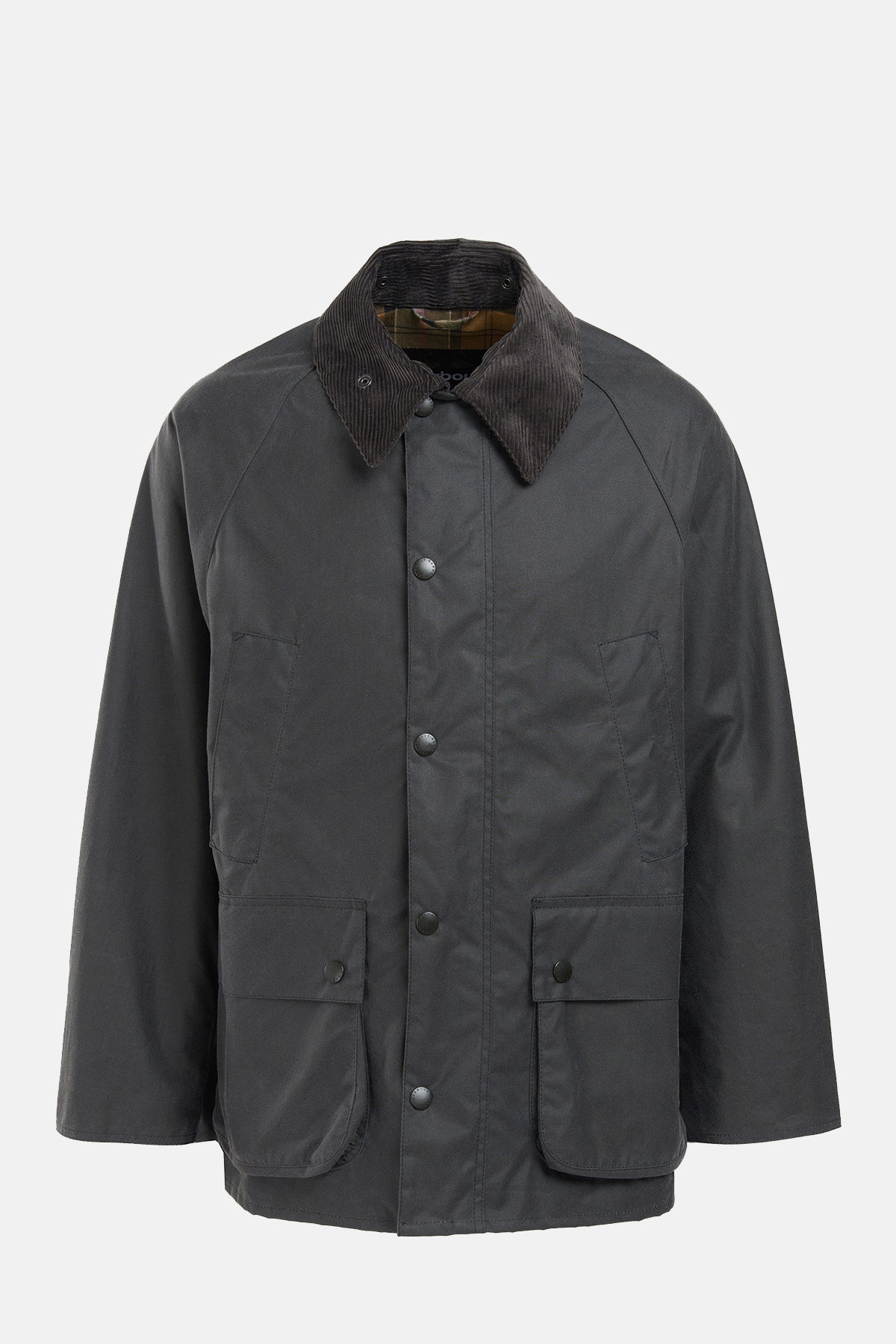 Barbour OS Bedale Wax Jacket Grey.