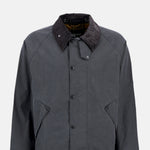 Barbour OS Transport Wax Jacket Grey.