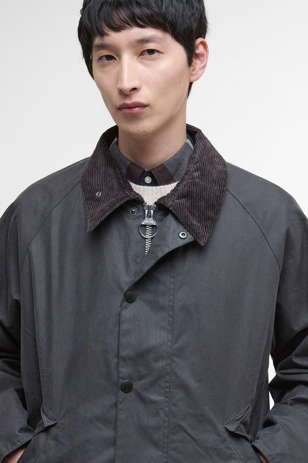 OS Transport Wax Jacket Grey