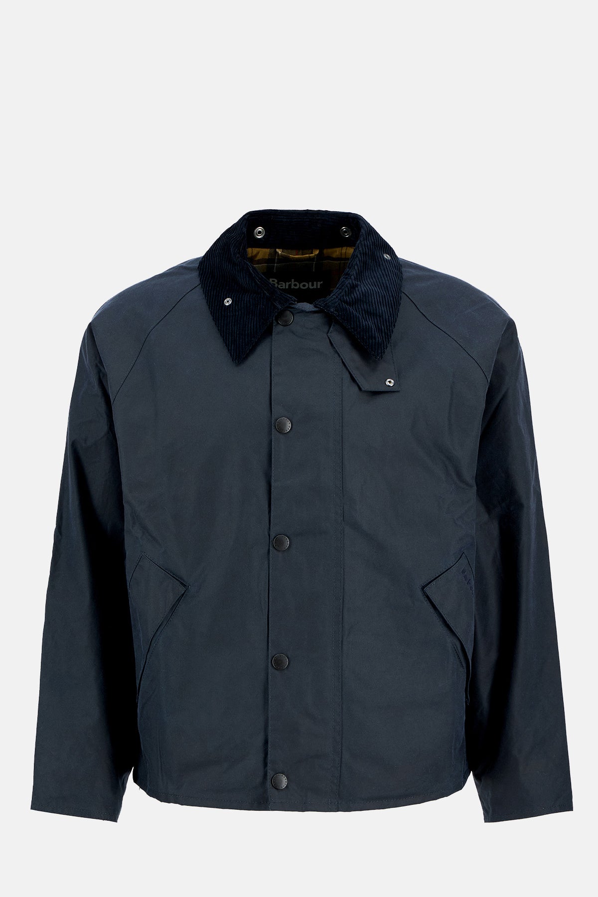 Barbour OS Transport Wax Jacket Navy.