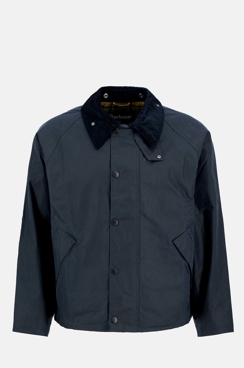Barbour OS Transport Wax Jacket Navy.