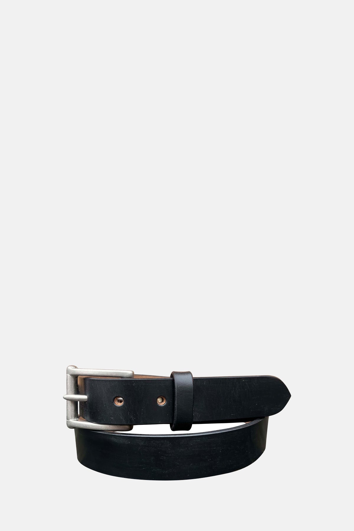 Barnes and Moore Slim Belt Harness Leather Black Nickel.