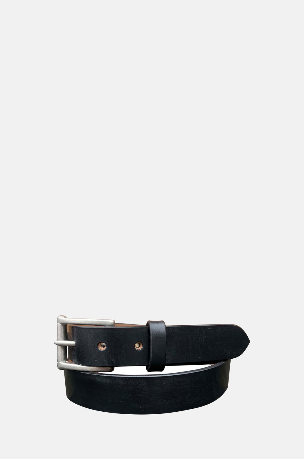Barnes and Moore Slim Belt Harness Leather Black Nickel.