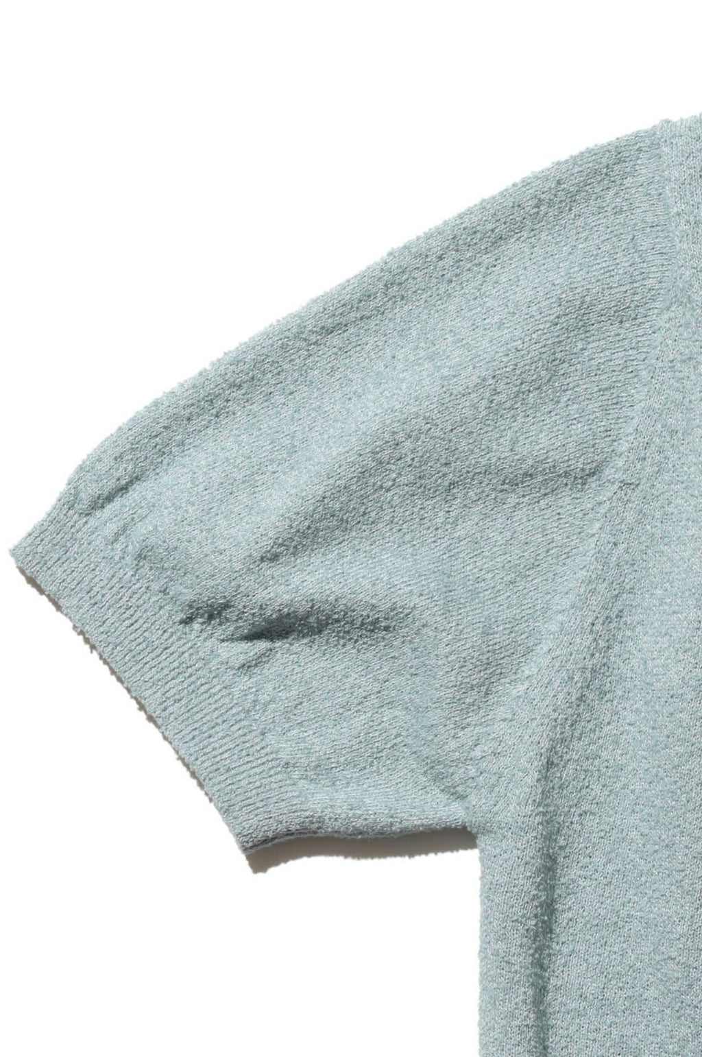 Knit Polo Cotton Boucle Sax