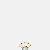 Beatriz Palacios Blue Topaz Gold Ring.