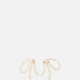 Beatriz Palacios Half Bow Pearl Earrings.