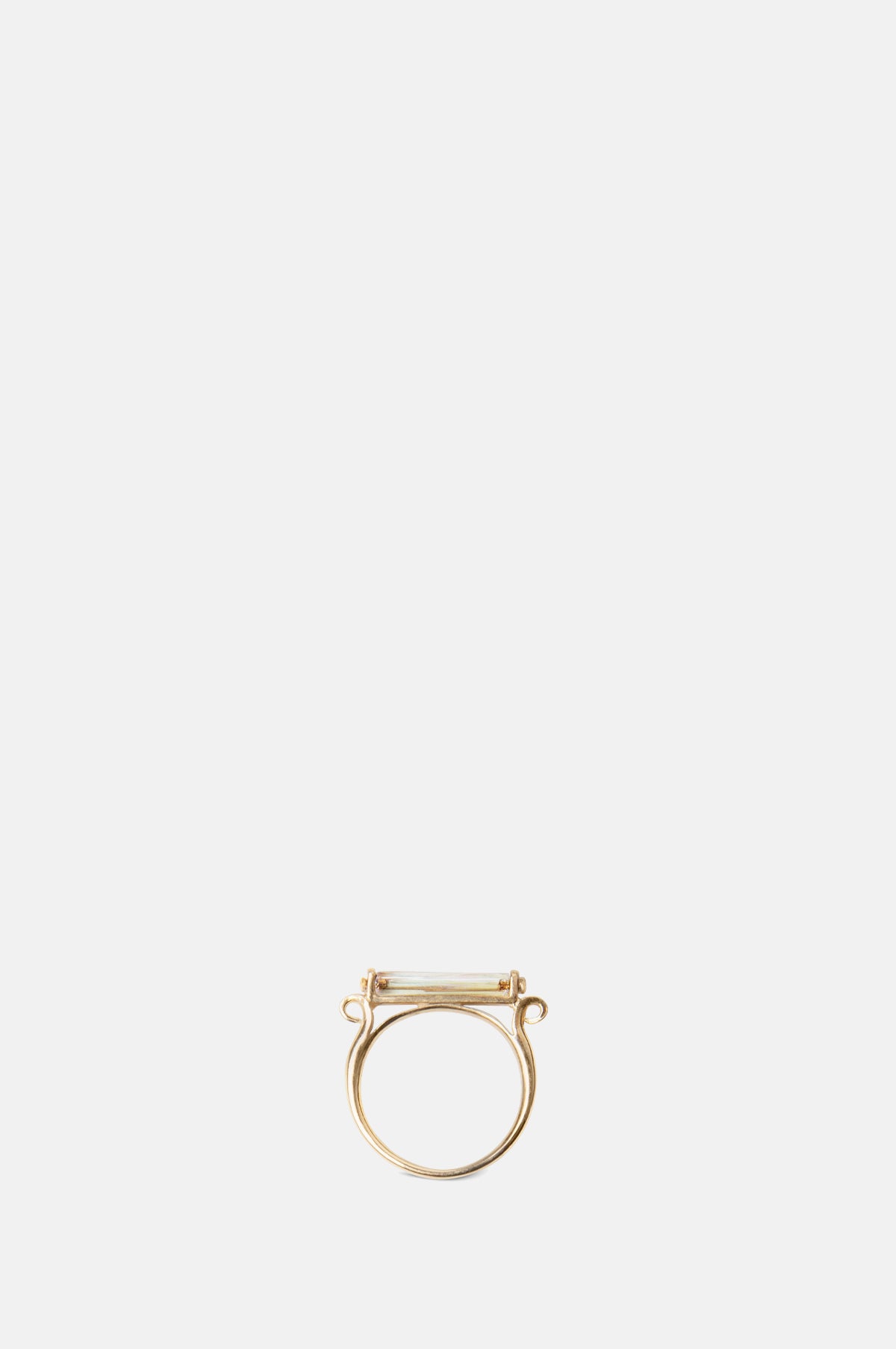 Beatriz Palacios Iridescent Bar Ring.