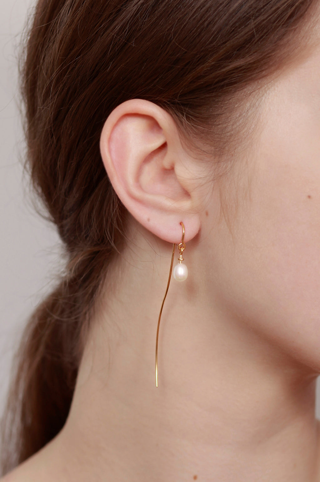 Pearl Wave Earring Single