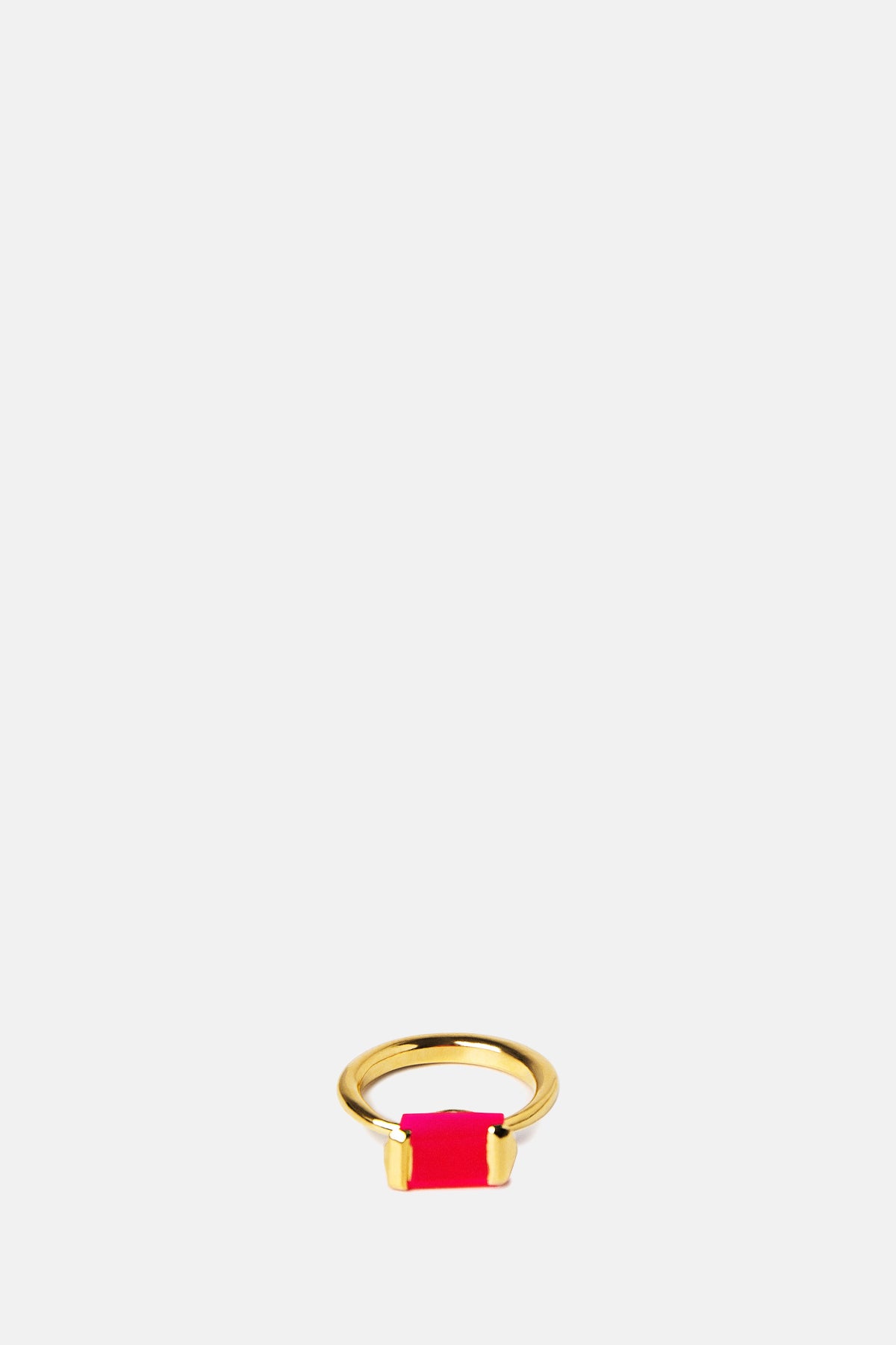 Beatriz Palacios Square Magenta Ring.