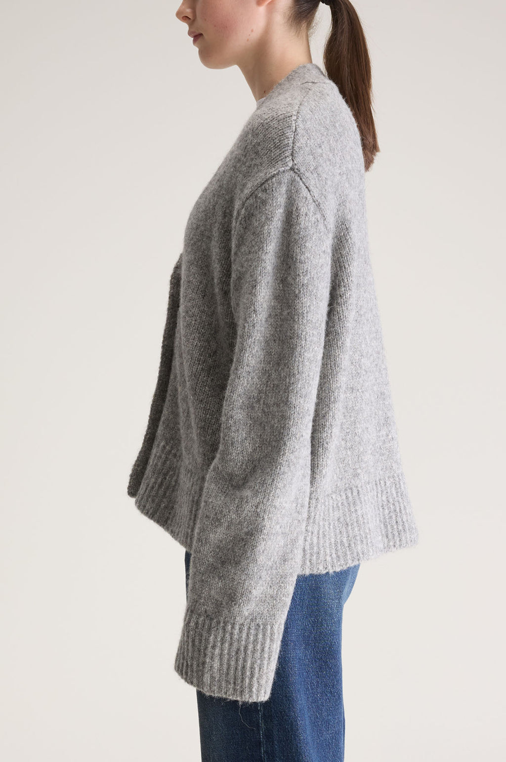 Aosk Cardigan H.Grey