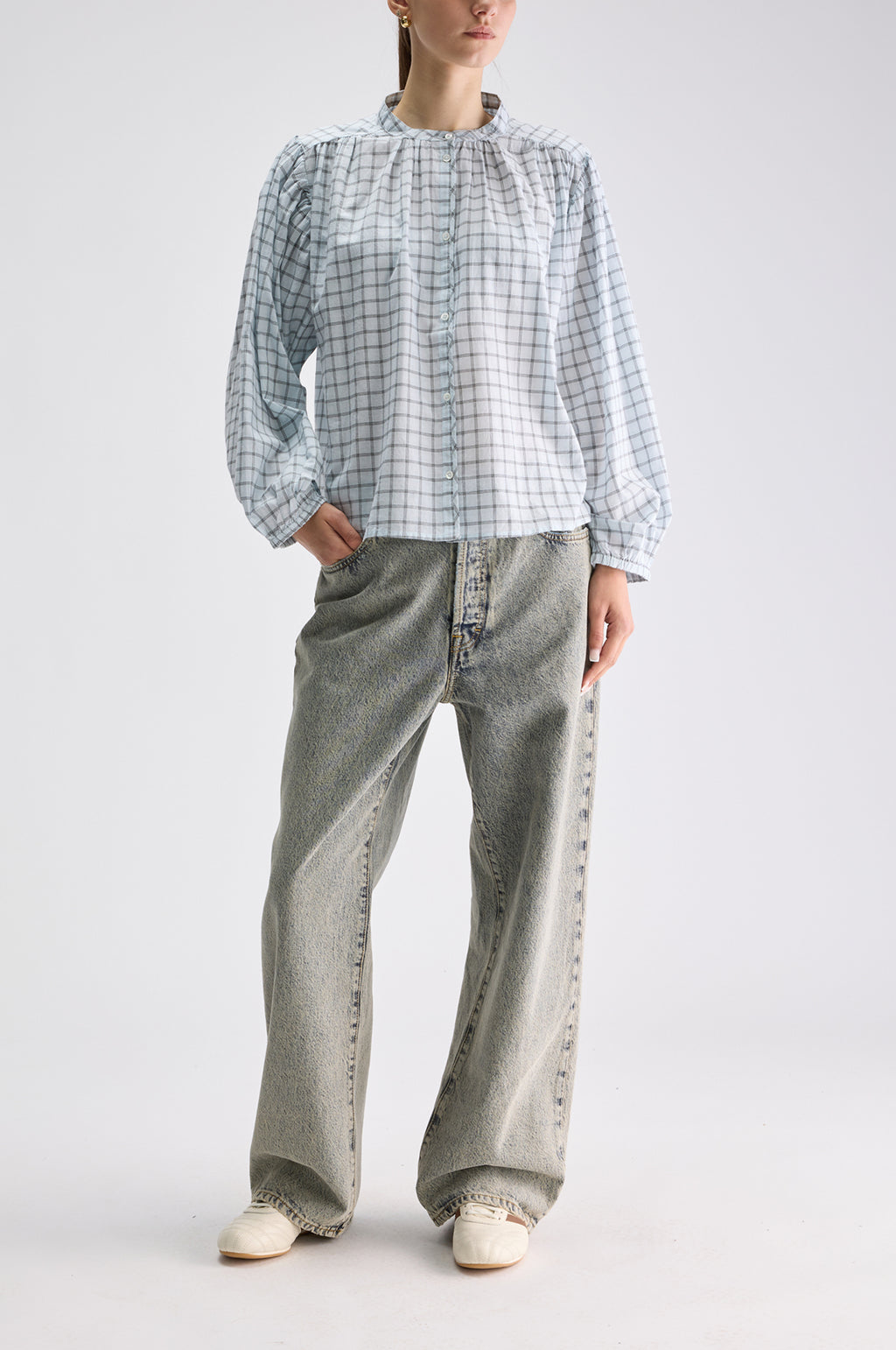 Cherry Blouse Check B