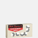 Black Liquorice Company Black n White Mints.