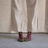Burgundy Seedlings Knee High Socks