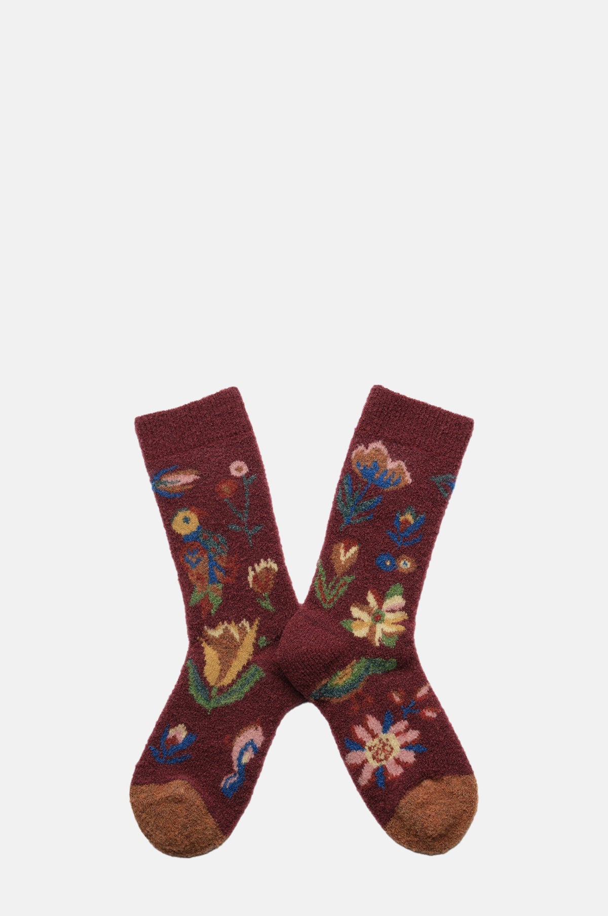 Bonne Maison Flowers and Birds Socks.
