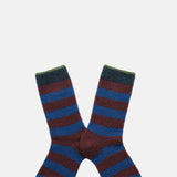 Bonne Maison Indigo Striped Socks.