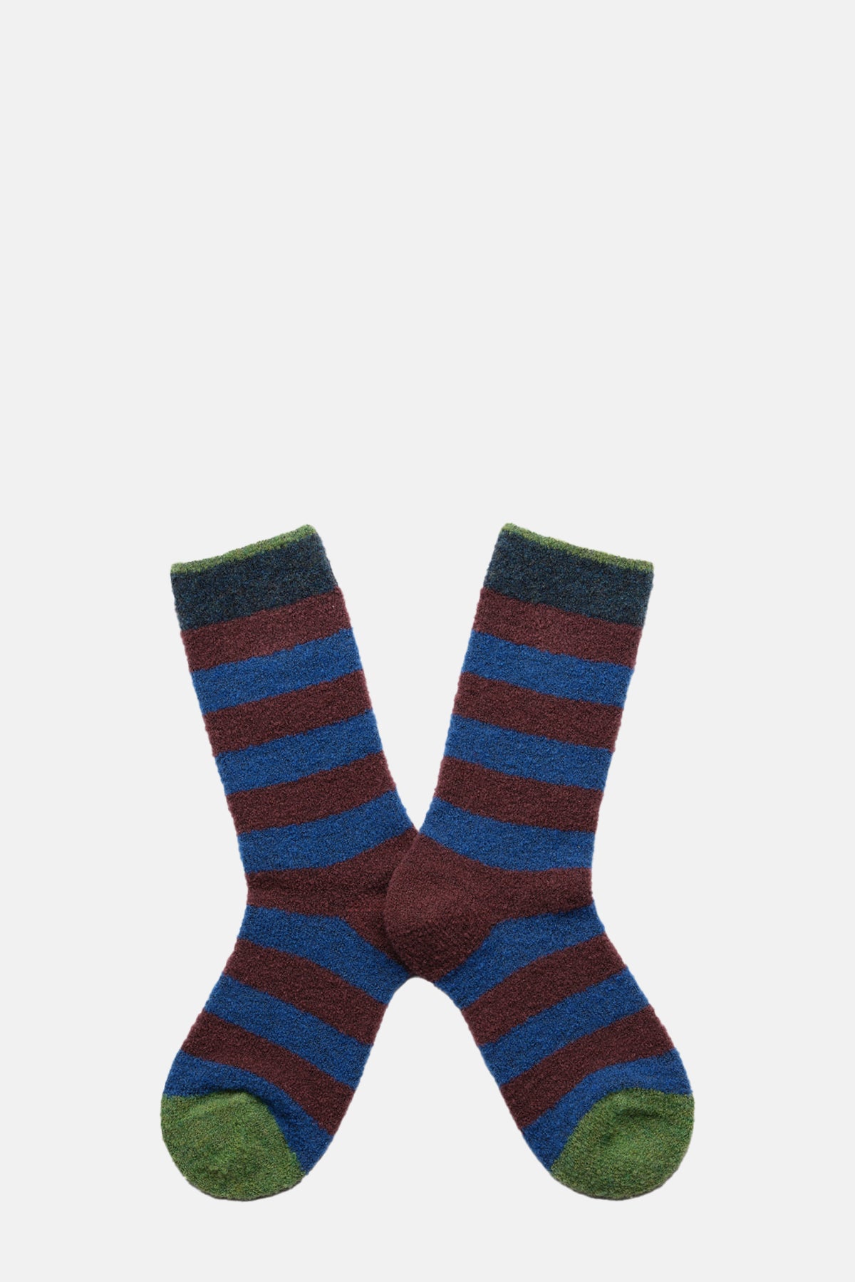Bonne Maison Indigo Striped Socks.