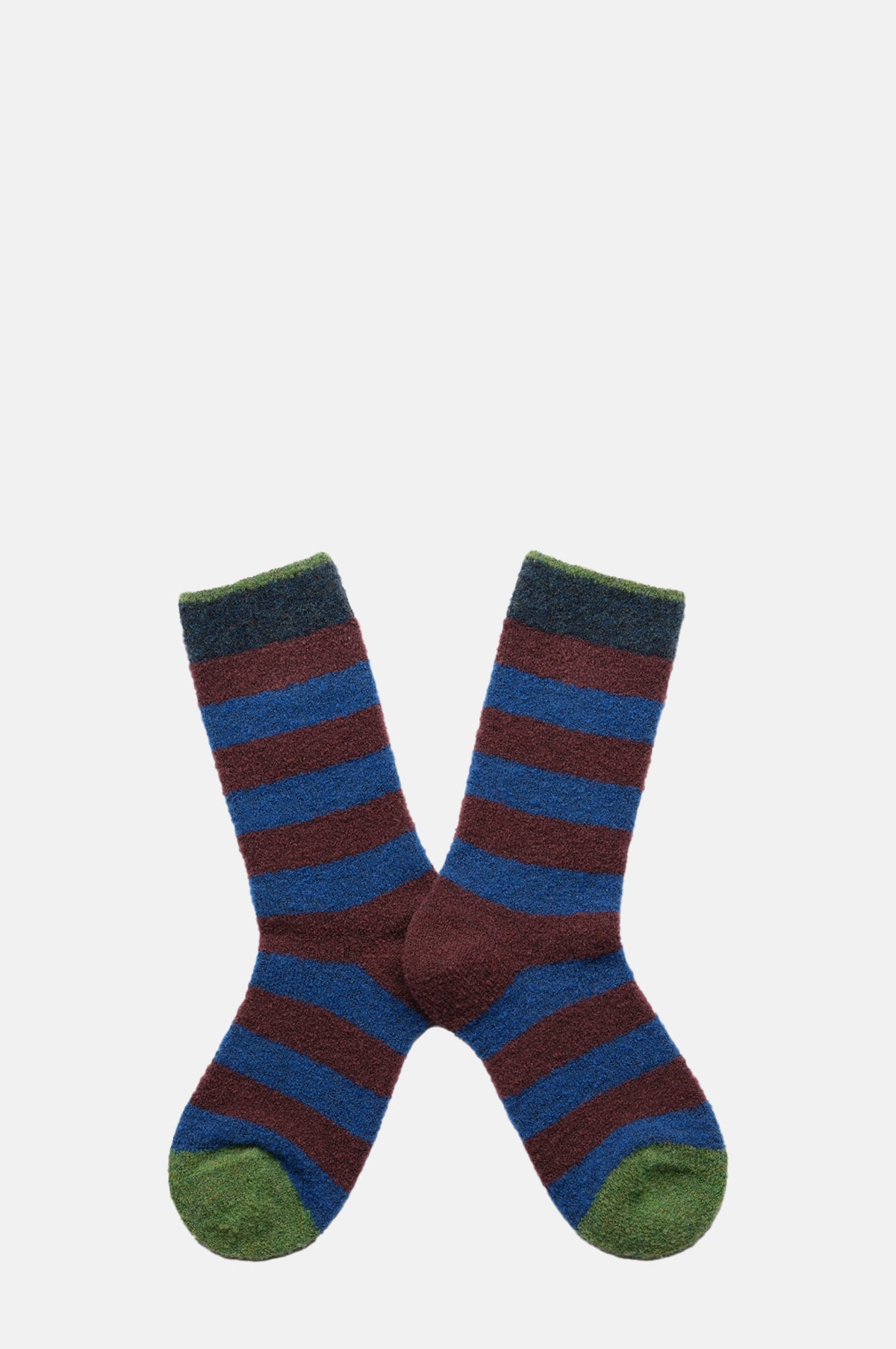 Bonne Maison Indigo Striped Socks.