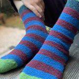 Indigo Striped Socks