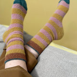 Rose Striped Socks
