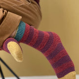 Rust Striped Socks