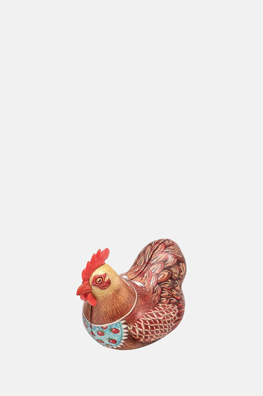 Brown Hen Shaped Tin with Jelly Beans