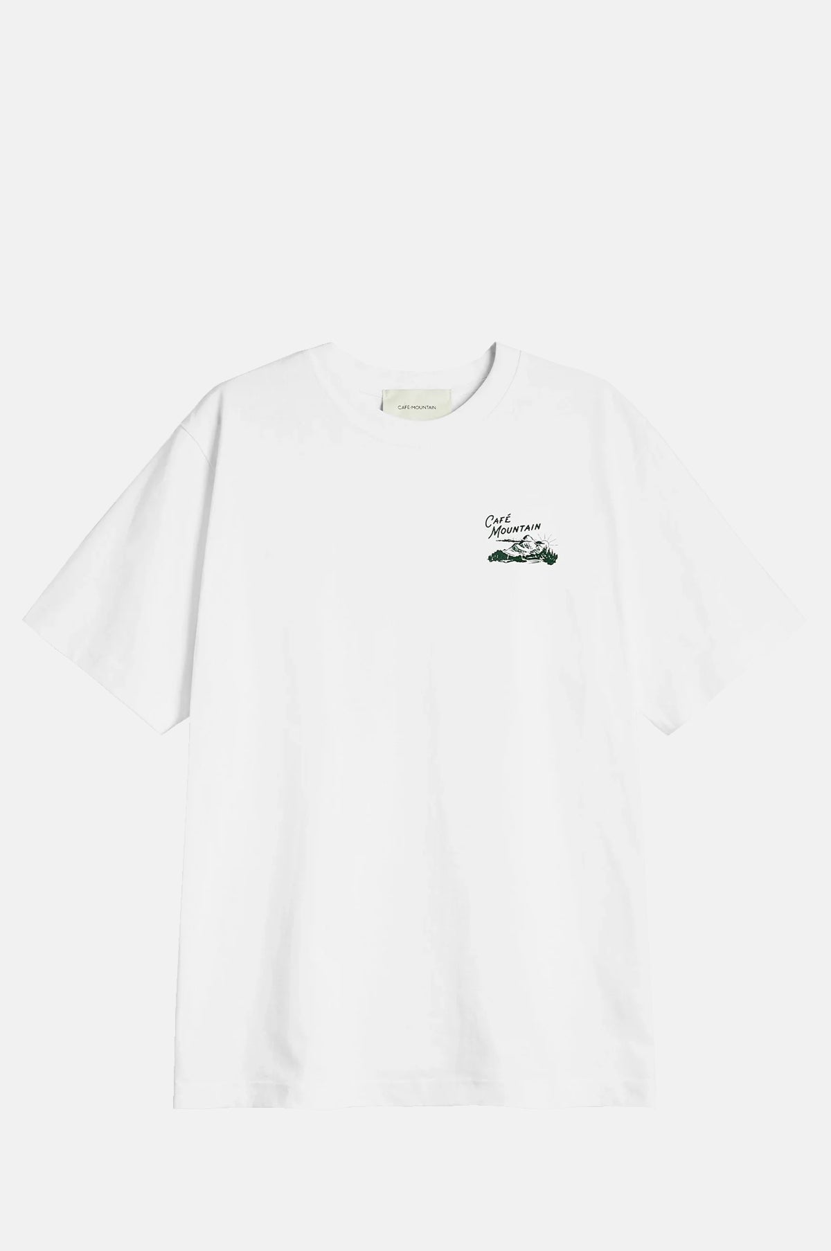 Cafe Mountain Legacy Tee Natural And Green.
