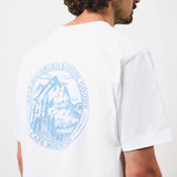 Members Stamp Tee Natural And Navy
