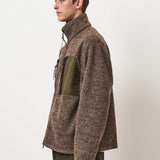 Mountain Fleece Jacket Natural Fleck And Moss