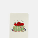 Canonbury Press Chartreuse Cream Blancmange Notecard.