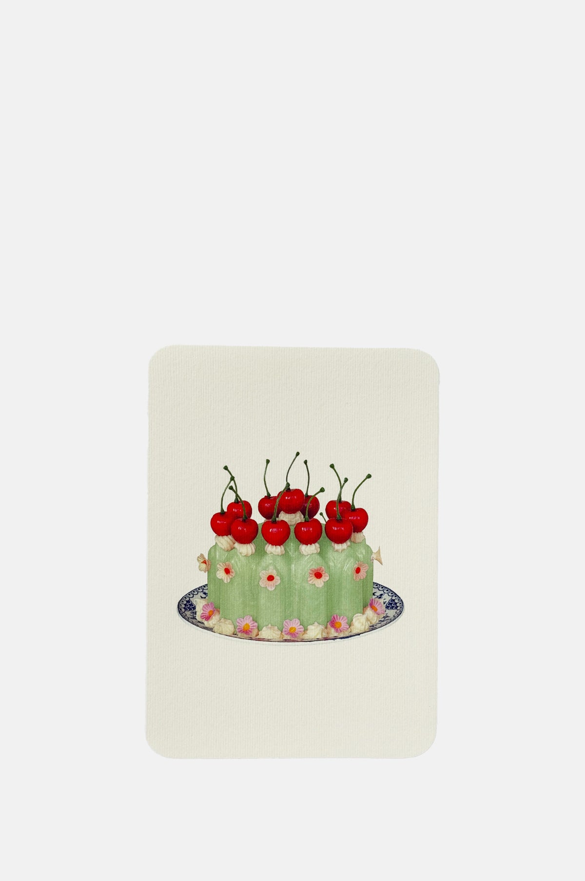 Canonbury Press Chartreuse Cream Blancmange Notecard.