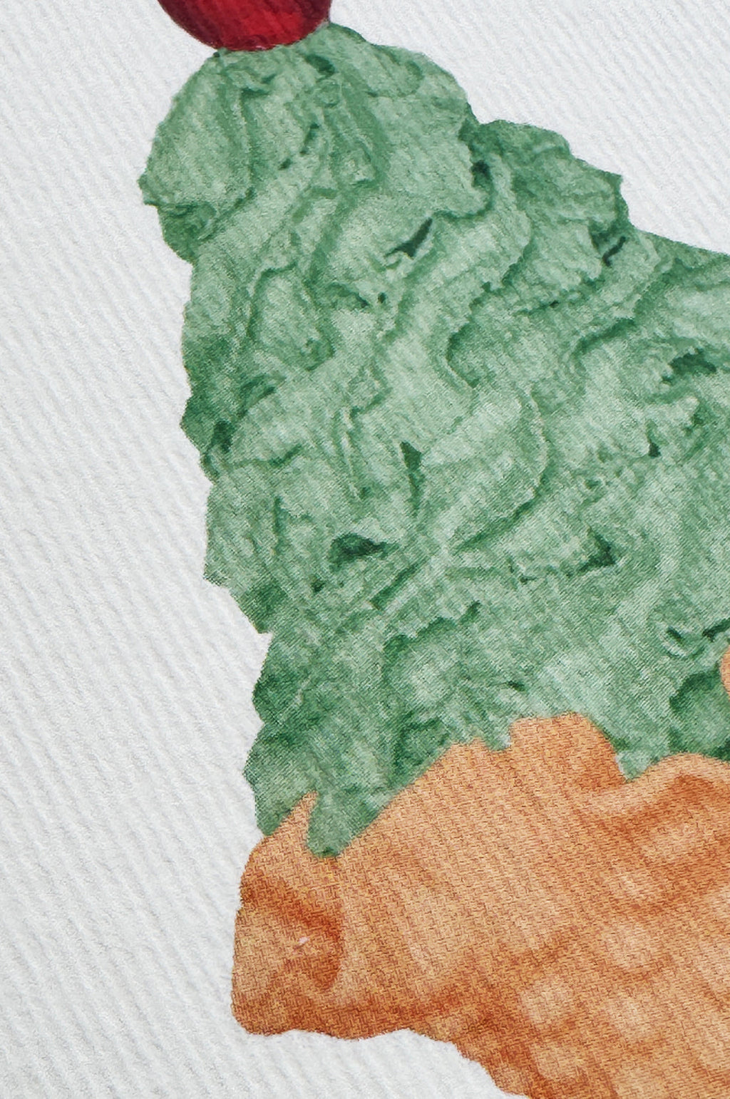 Mint Chantilly Cream Notecard