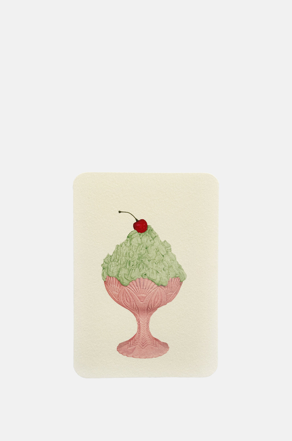 Canonbury Press Pistachio Chantilly Cream Notecard.