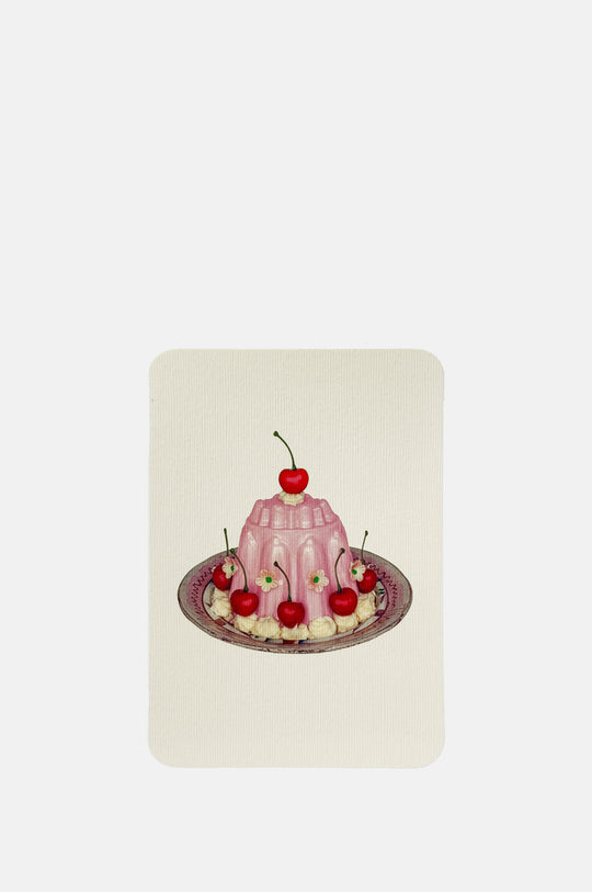 Rose Petal Cream Blancmange Notecard