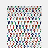Rosettes Wrapping Paper Set of 3 Sheets