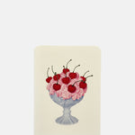 Canonbury Press Strawberry Chantilly Cream Notecard.