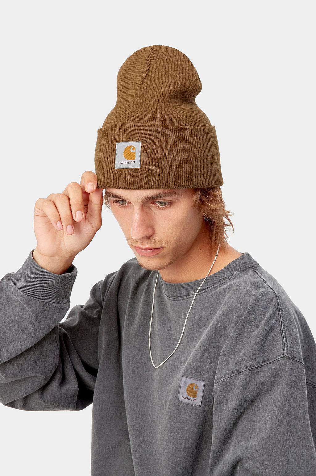 Acrylic Watch Hat Hamilton Brown