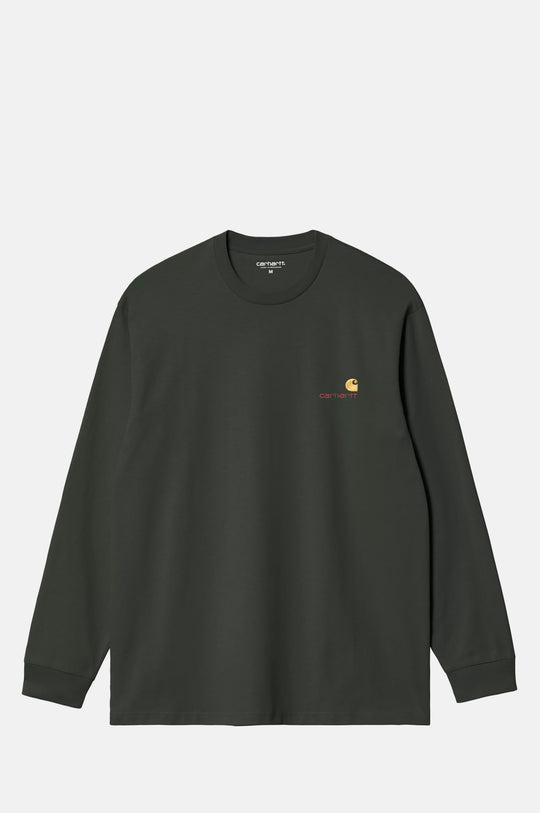 L/S American Script T-Shirt Raven
