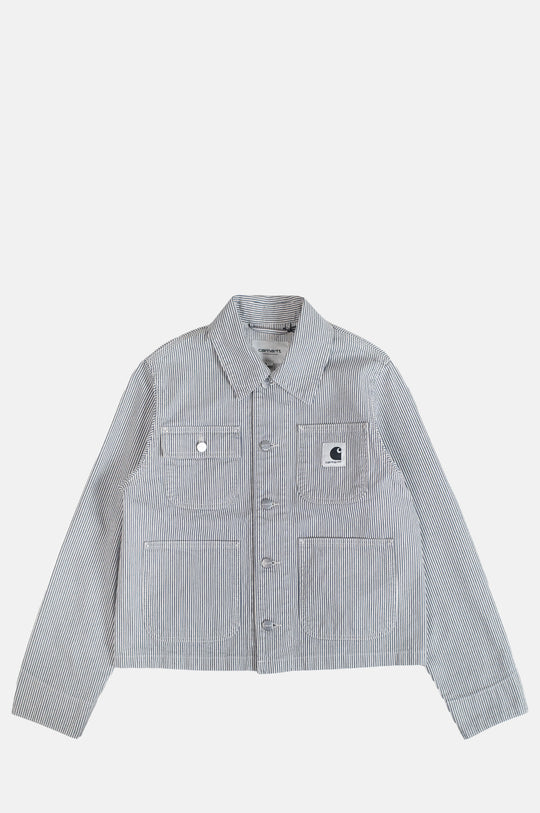 Mercer Chore Coat Hickory Stripe Graphite/Wax